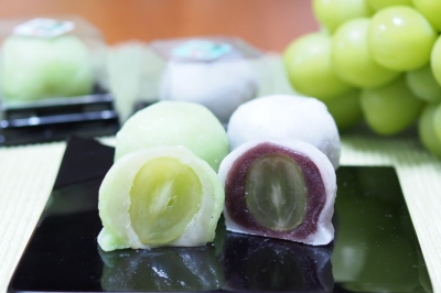 ぶどう大福(緑)